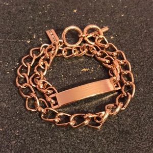 The Limited Rose gold colored chain bracelet